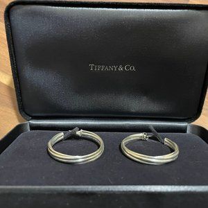 Tiffany & Co. Paloma's Melody hoop earrings in sterling silver, large